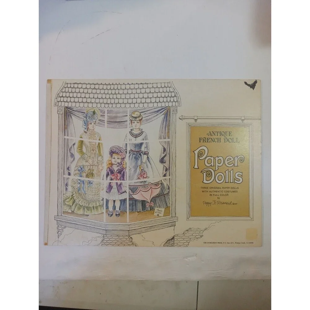 Vintage Old Fashioned Cut Out  Paper Dolls Book